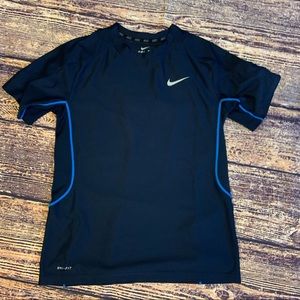 Nike boys Medium Navy Blue Jersey top EUC athletic